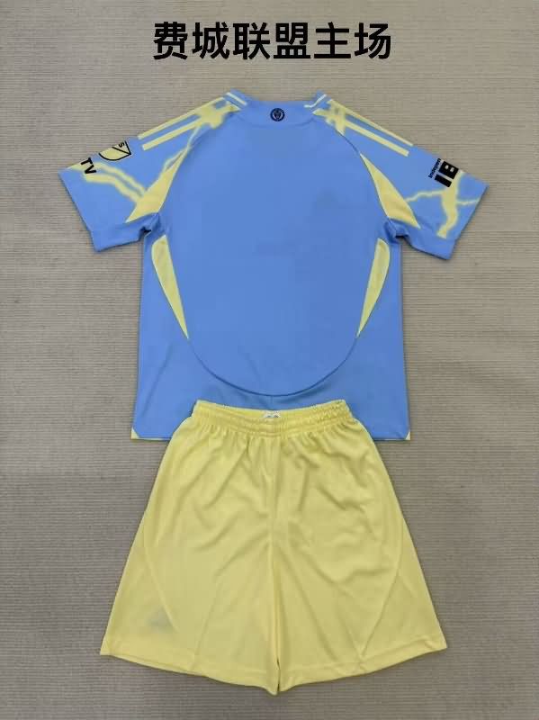 2025 Philadelphia Union Home Kids Soccer Jersey And Shorts