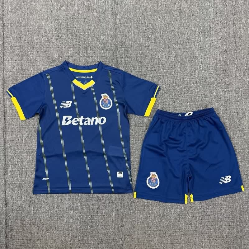 25/26 Porto Fourth Kids Soccer Jersey And Shorts