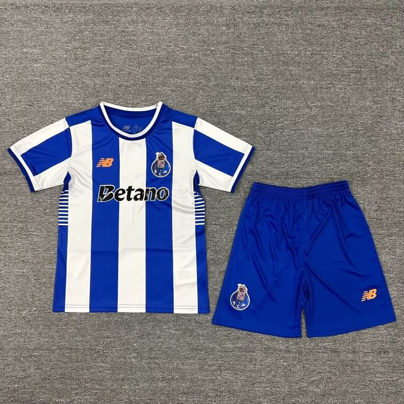 25/26 Porto Home Kids Soccer Jersey And Shorts