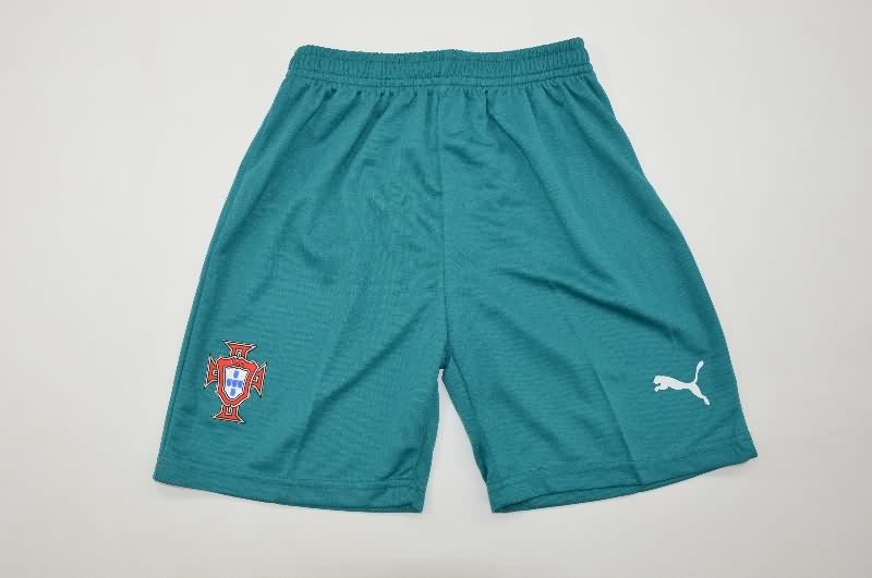 25/26 Portugal Home Kids Soccer Jersey And Shorts