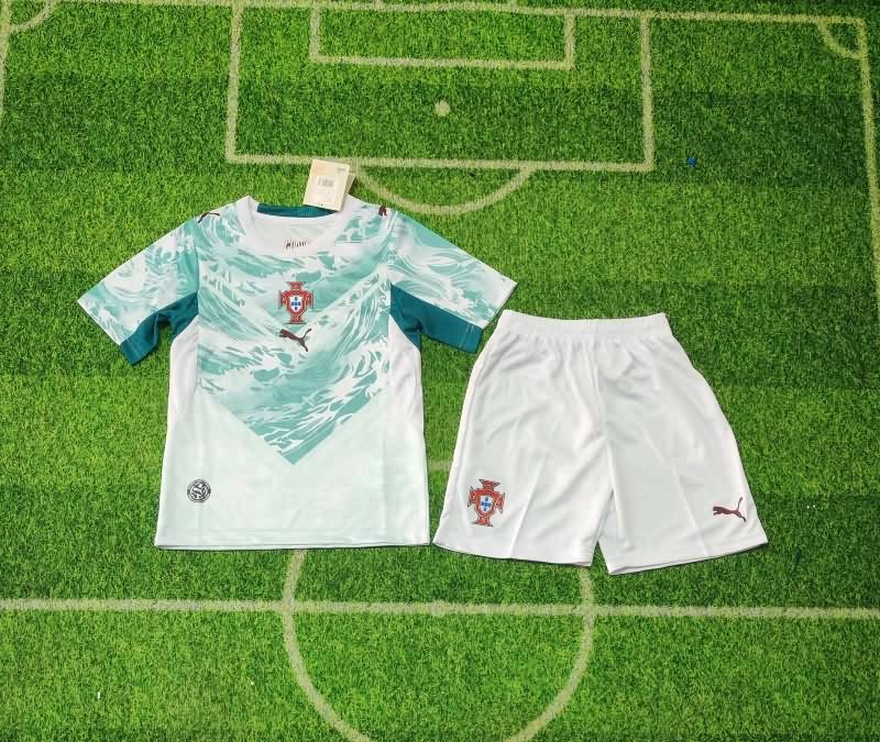 2026 Portugal World Cup Away Kids Soccer Jersey And Shorts 2026 Portugal World Cup Away Kids Soccer Jersey And Shorts