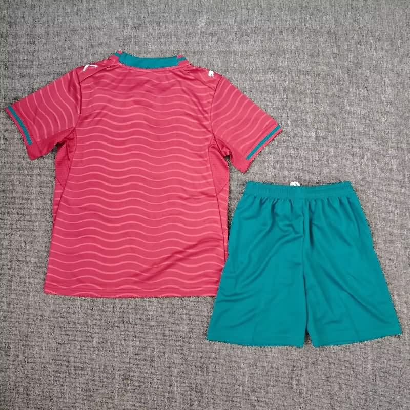 2026 Portugal World Cup Home Kids Soccer Jersey And Shorts