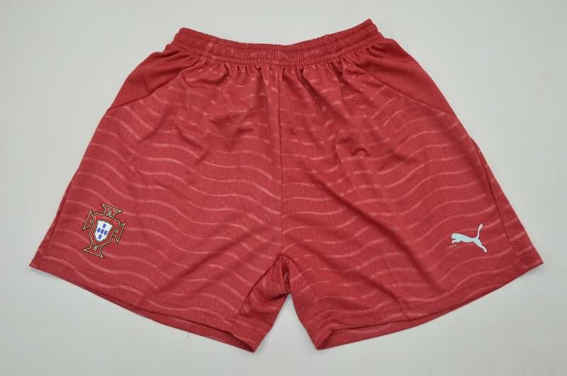 2026 Portugal World Cup Home Kids Soccer Jersey And Shorts (Player)