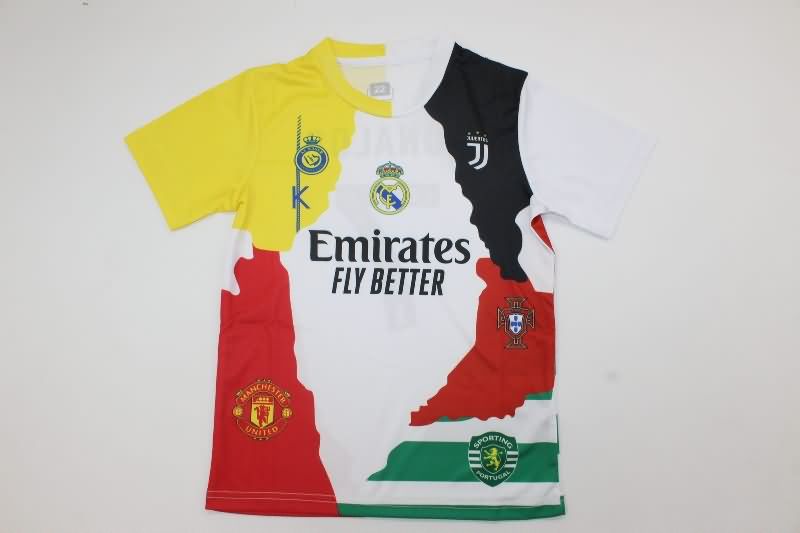 2025 Portugal RONALDO Special Kids Soccer Jersey And Shorts
