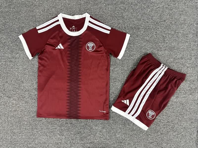 2026 Qatar World Cup Home Kids Soccer Jersey And Shorts 2026 Qatar World Cup Home Kids Soccer Jersey And Shorts