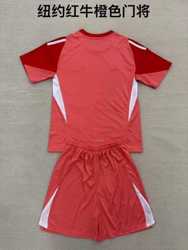 2025 RB New York Goalkeeper Orange Kids Soccer Jersey And Shorts