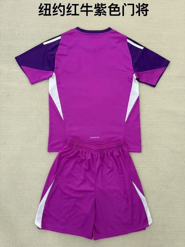 2025 RB New York Goalkeeper Purple Kids Soccer Jersey And Shorts