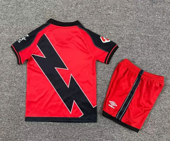 25/26 Rayo Vallecano Away Kids Soccer Jersey And Shorts