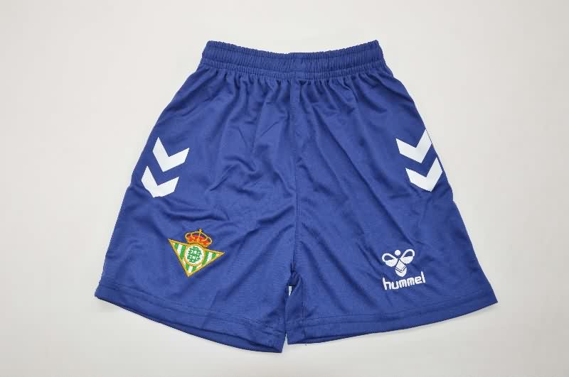 25/26 Real Betis Goalkeeper Dark Blue Kids Soccer Jersey And Shorts