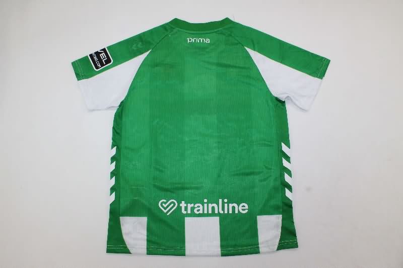 25/26 Real Betis Home Kids Soccer Jersey And Shorts