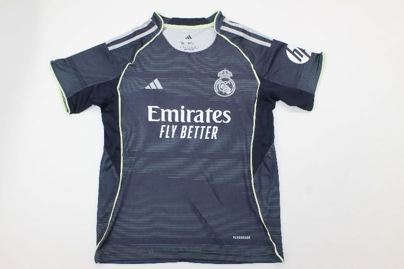 25/26 Real Madrid Away Kids Soccer Jersey And Shorts