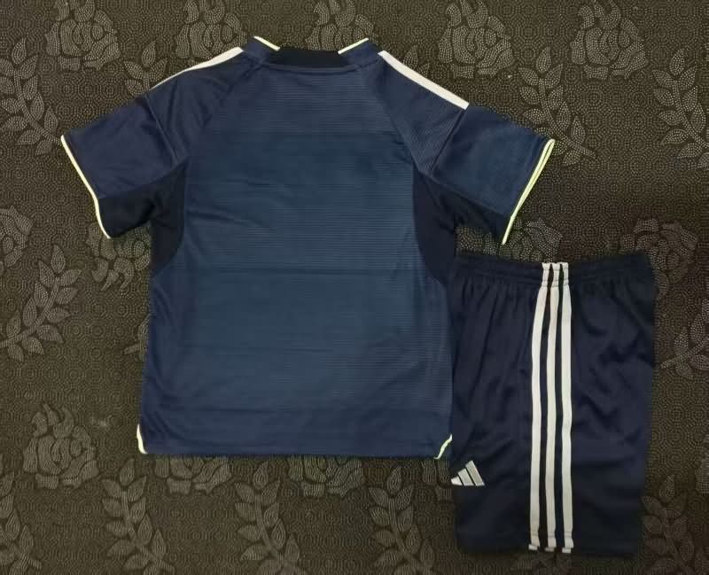 25/26 Real Madrid Away Kids Soccer Jersey And Shorts Leaked