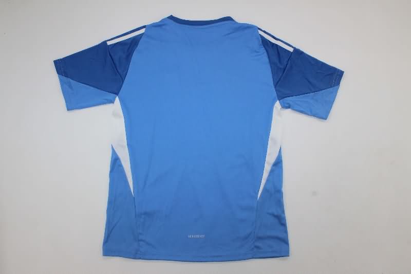 25/26 Real Madrid Goalkeeper Blue Kids Soccer Jersey And Shorts