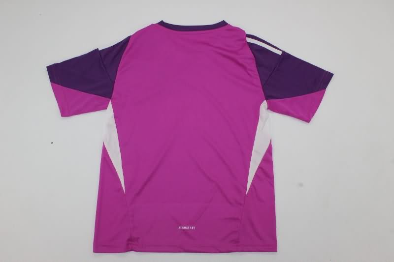25/26 Real Madrid Goalkeeper Purple Kids Soccer Jersey And Shorts