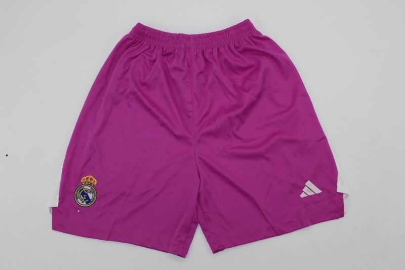 25/26 Real Madrid Goalkeeper Purple Kids Soccer Jersey And Shorts