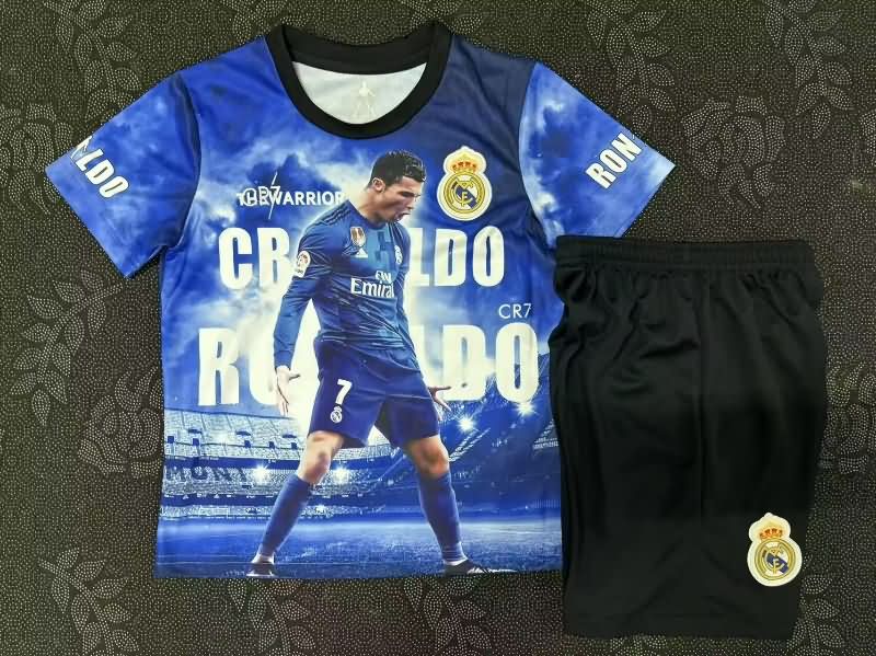 2025 Real Madrid RONALDO Special Kids Soccer Jersey And Shorts