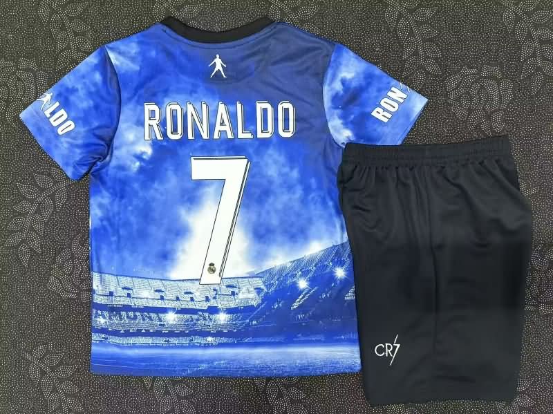 2025 Real Madrid RONALDO Special Kids Soccer Jersey And Shorts