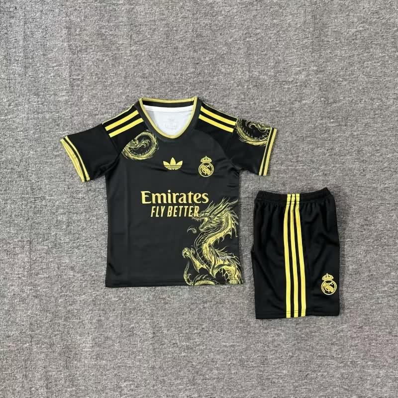 25/26 Real Madrid Special Kids Soccer Jersey And Shorts 06