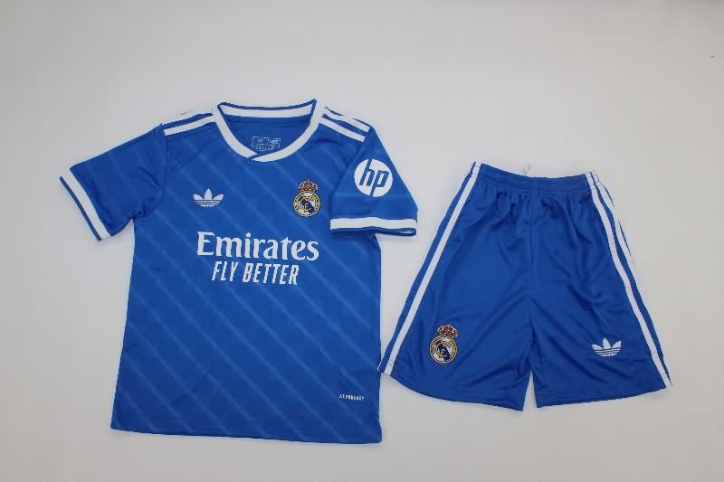 25/26 Real Madrid Third Kids Soccer Jersey And Shorts