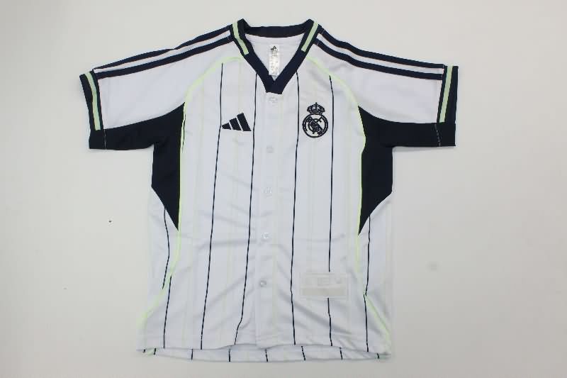 25/26 Real Madrid Travel Kids Soccer Jersey And Shorts
