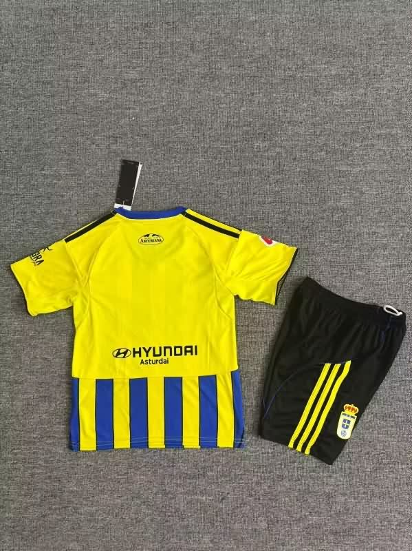 25/26 Real Oviedo Away Kids Soccer Jersey And Shorts