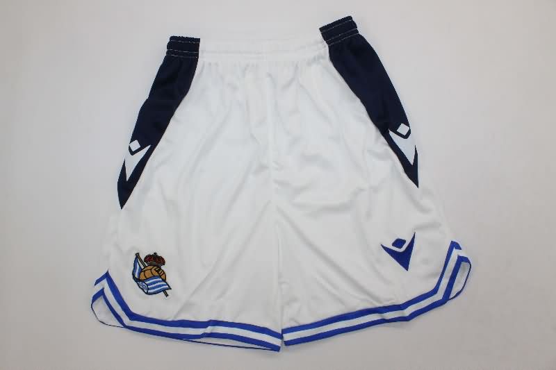 25/26 Real Sociedad Home Kids Soccer Jersey And Shorts