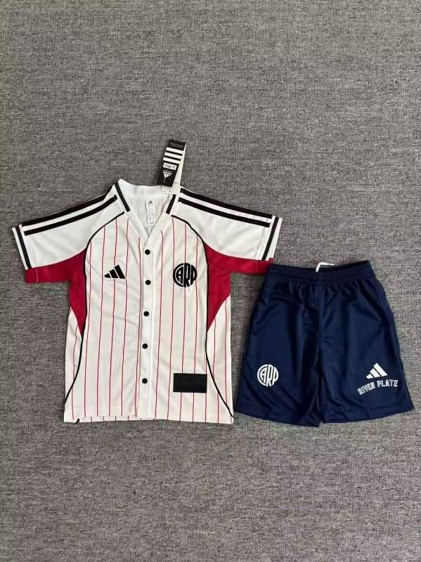25/26 River Plate Travel Kids Soccer Jersey And Shorts