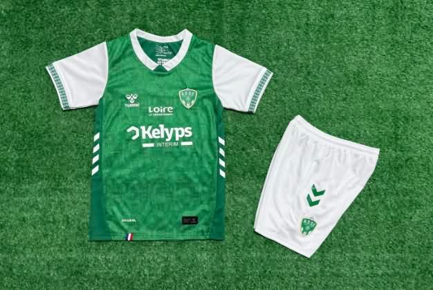 25/26 Saint Etienne Home Kids Soccer Jersey And Shorts 25/26 Saint Etienne Home Kids Soccer Jersey And Shorts