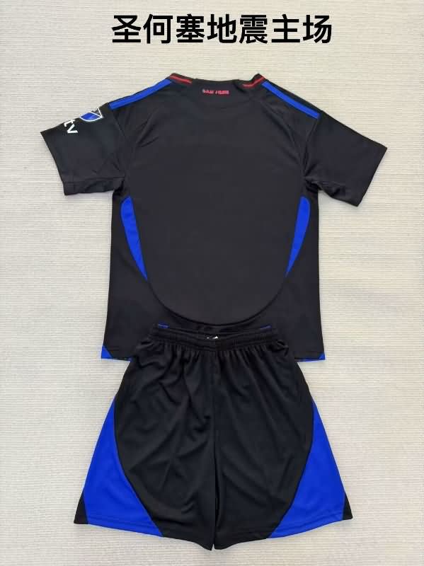 2025 San Jose Earthquakes Home Kids Soccer Jersey And Shorts