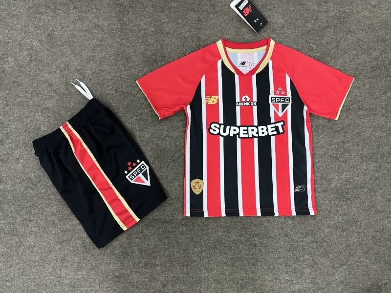 2025 Sao Paulo Away Kids Soccer Jersey And Shorts