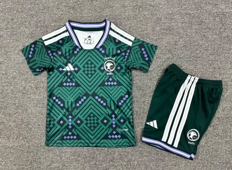 2026 Saudi Arabia World Cup Home Kids Soccer Jersey And Shorts 2026 Saudi Arabia World Cup Home Kids Soccer Jersey And Shorts
