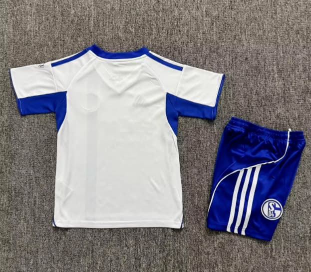 25/26 Schalke 04 Away Kids Soccer Jersey And Shorts