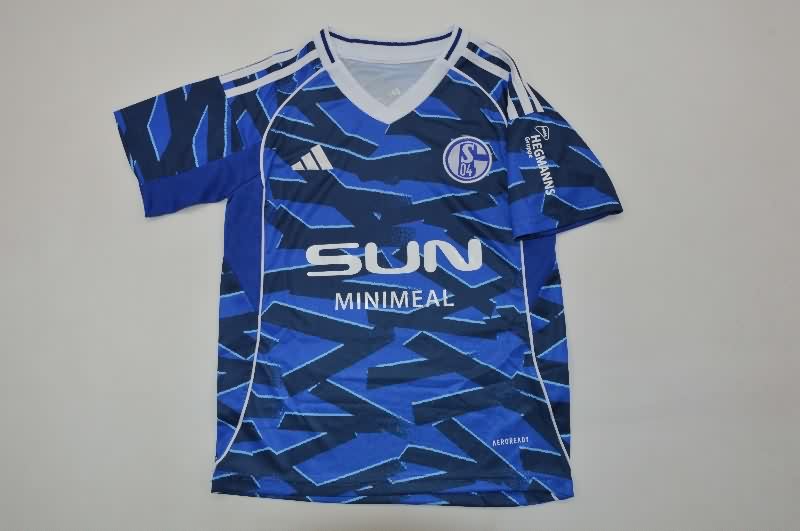 25/26 Schalke 04 Home Kids Soccer Jersey And Shorts