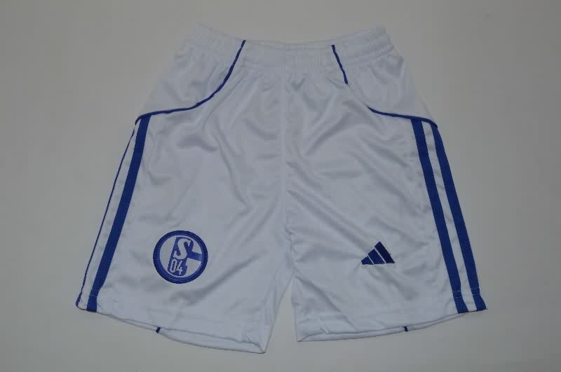 25/26 Schalke 04 Home Kids Soccer Jersey And Shorts