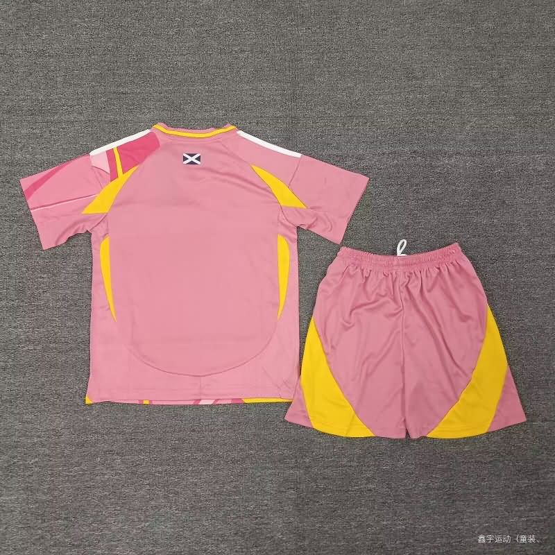 2025 Scotland Female EURO Away Kids Soccer Jersey And Shorts