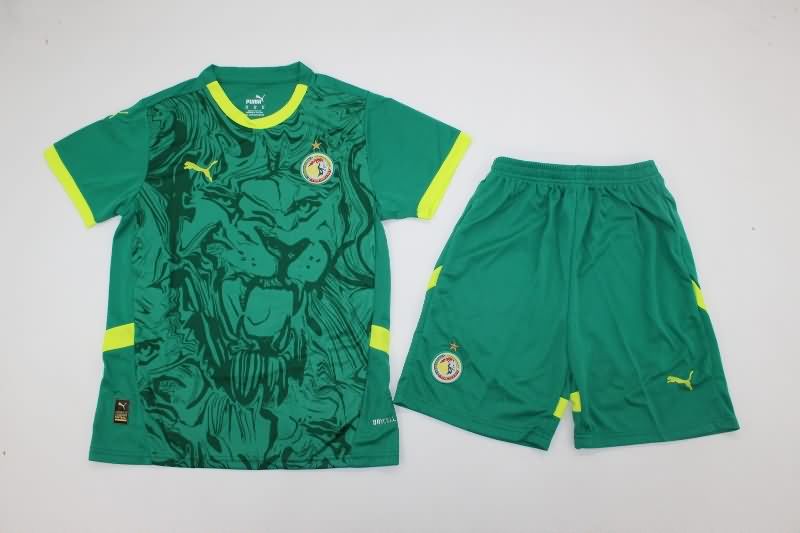 2025 Senegal Away Kids Soccer Jersey And Shorts