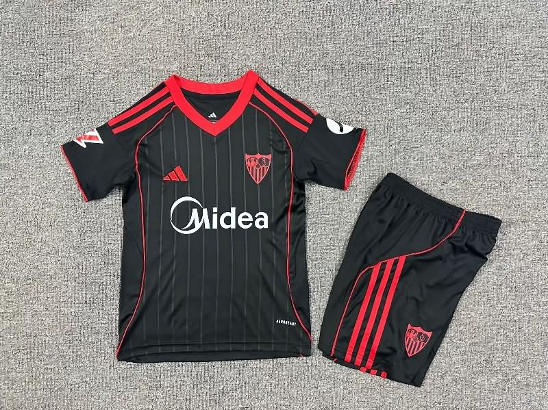 25/26 Sevilla Third Kids Soccer Jersey And Shorts