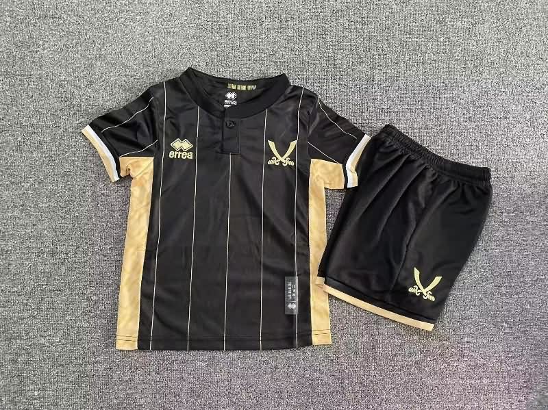 25/26 Sheffield United Goalkeeper Black Kids Soccer Jersey And Shorts