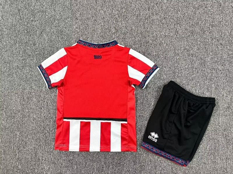 25/26 Sheffield United Home Kids Soccer Jersey And Shorts