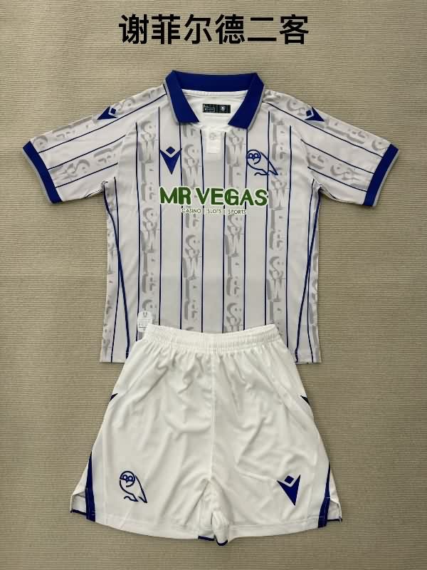 25/26 Sheffield Wednesday Third Kids Soccer Jersey And Shorts