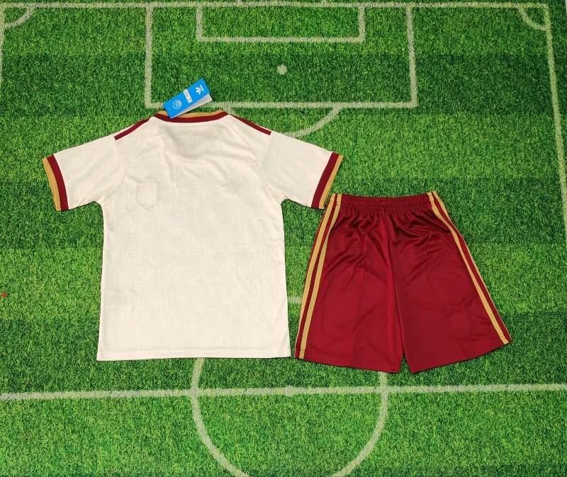 2026 Spain World Cup Away Kids Soccer Jersey And Shorts