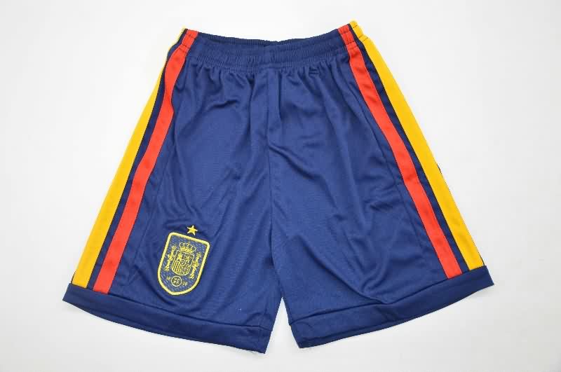 2026 Spain Home Kids Soccer Jersey And Shorts