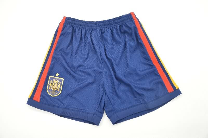2026 Spain World Cup Home Kids Soccer Jersey And Shorts (Player)