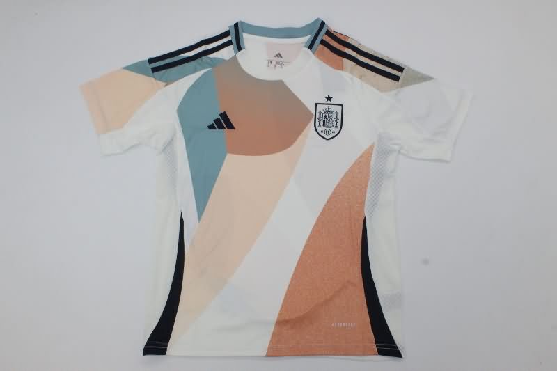 2025 Spain Female EURO Away Kids Soccer Jersey And Shorts