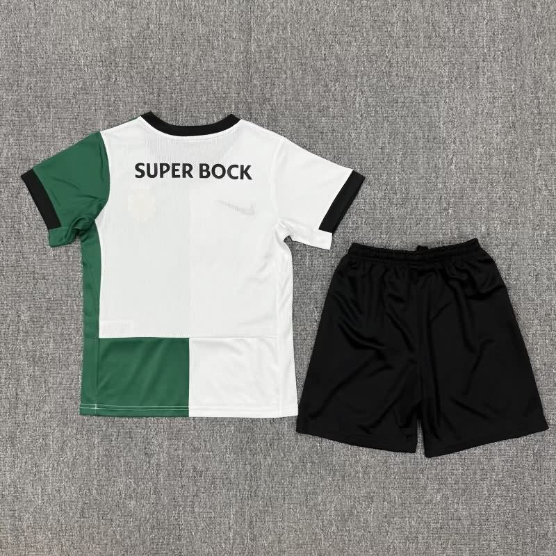 25/26 Sporting Lisbon Special Kids Soccer Jersey And Shorts