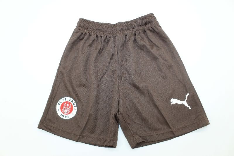 25/26 St Pauli Home Kids Soccer Jersey And Shorts