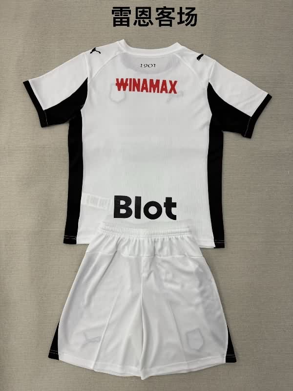 25/26 Stade Rennais Away Kids Soccer Jersey And Shorts
