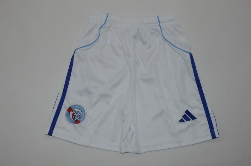 25/26 Strasbourg Home Kids Soccer Jersey And Shorts