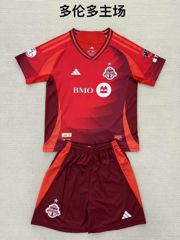 2025 Toronto FC Home Kids Soccer Jersey And Shorts