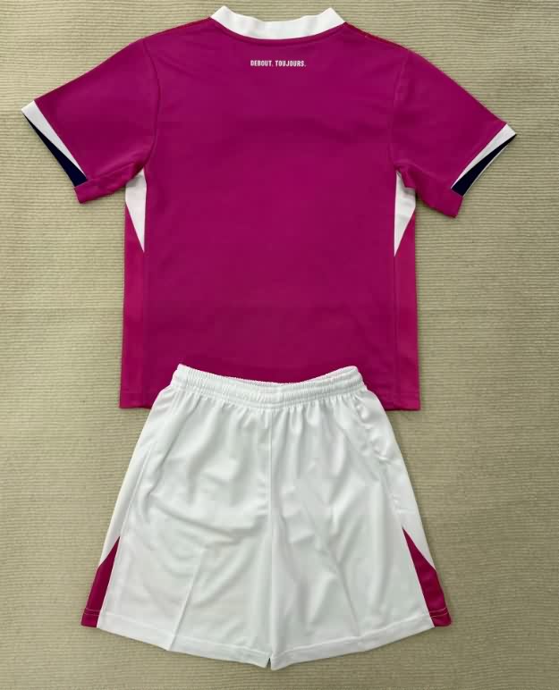 25/26 Toulouse Away Kids Soccer Jersey And Shorts